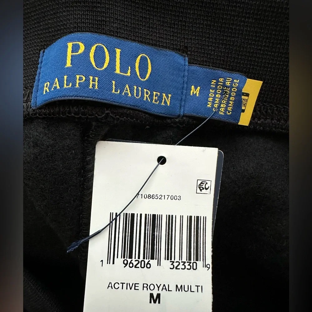 Polo Ralph Lauren 1967 Sport Crest Logo Jogger Pants Pwing Pony Bear Size Medium
